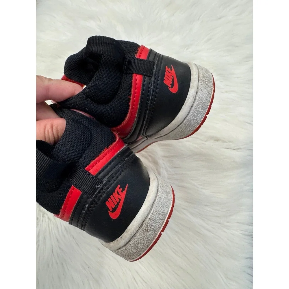 Nike mid rise red and black sneakers size 11.5